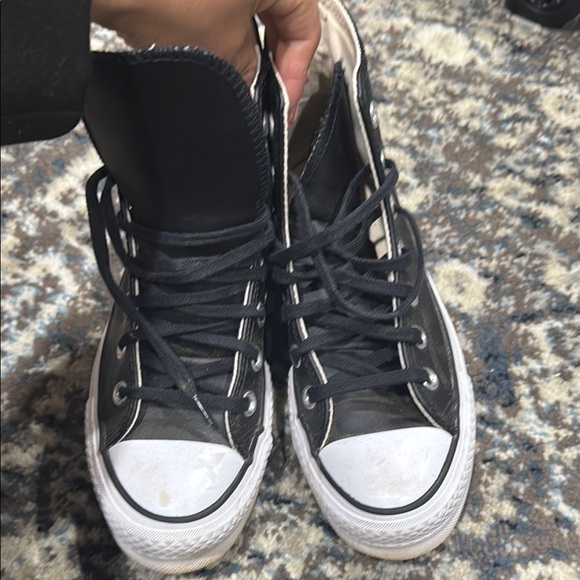 Black High-Top Sneakers - Picture 5 of 6